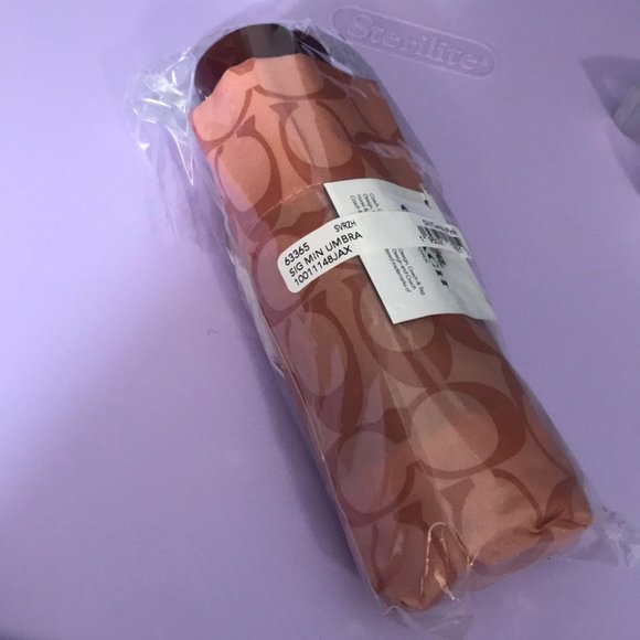 Coach Signature Mini Umbrella - Picture 2 of 2